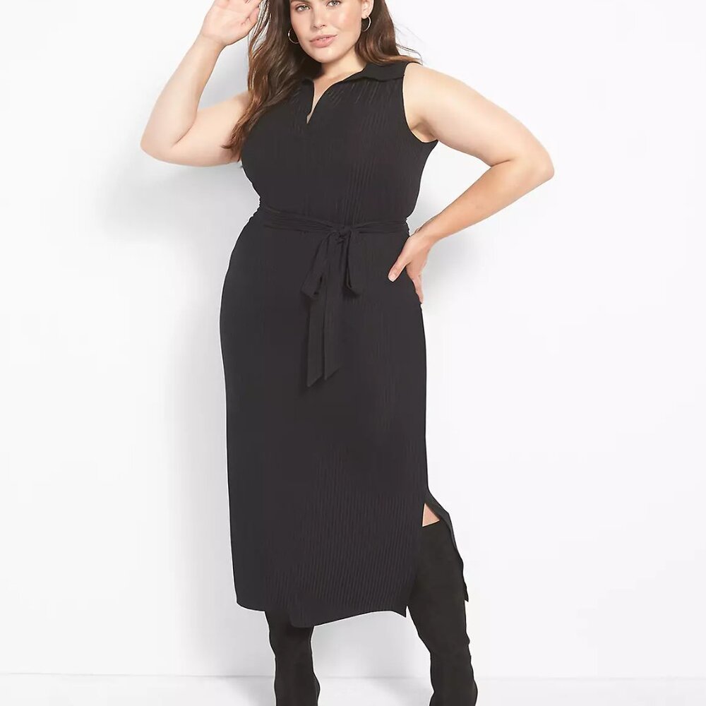 Plus Size Lane Bryant Black Sleeveless Dress